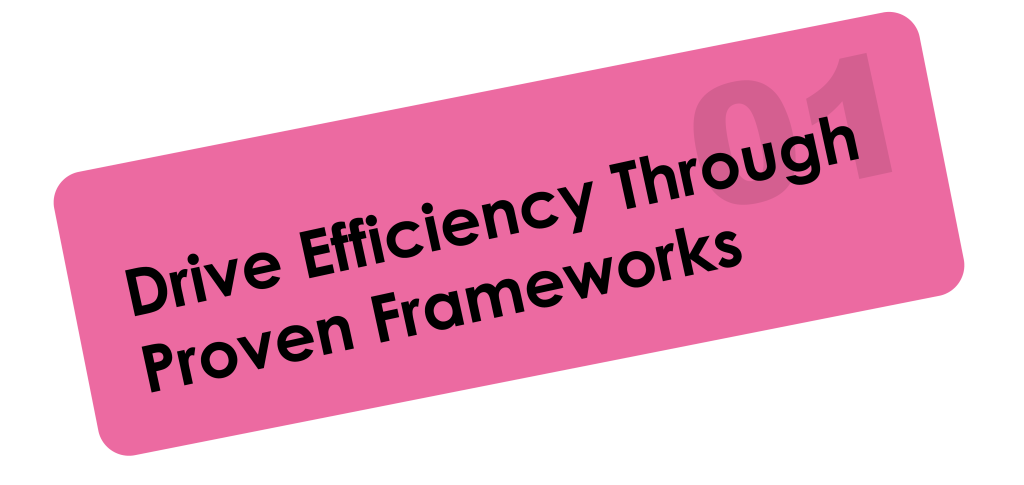 01. Drive Efficiency Through Proven Frameworks