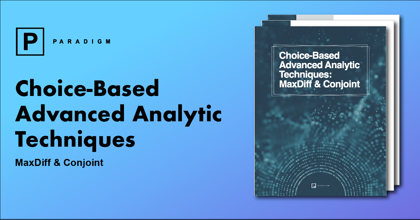 Choice-Based Advanced Analytic Techniques