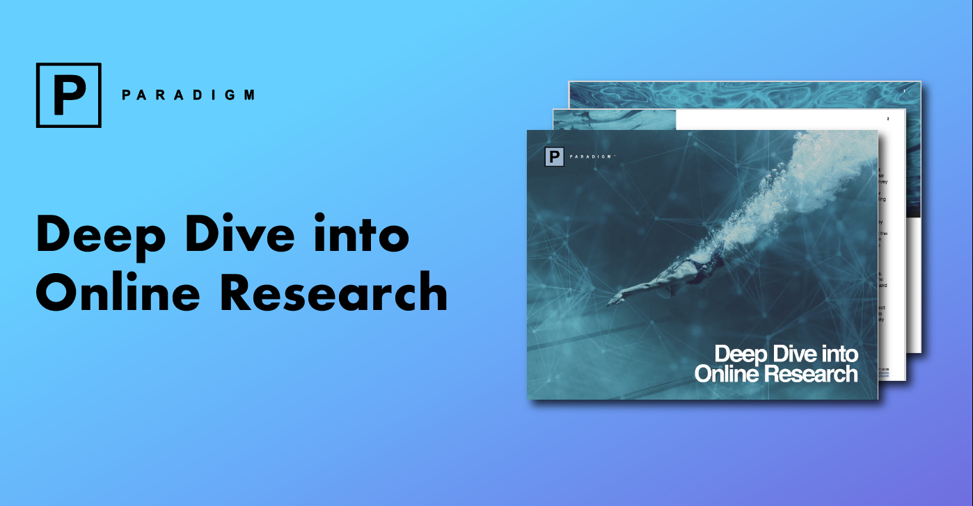 Deep Dive into Online Research